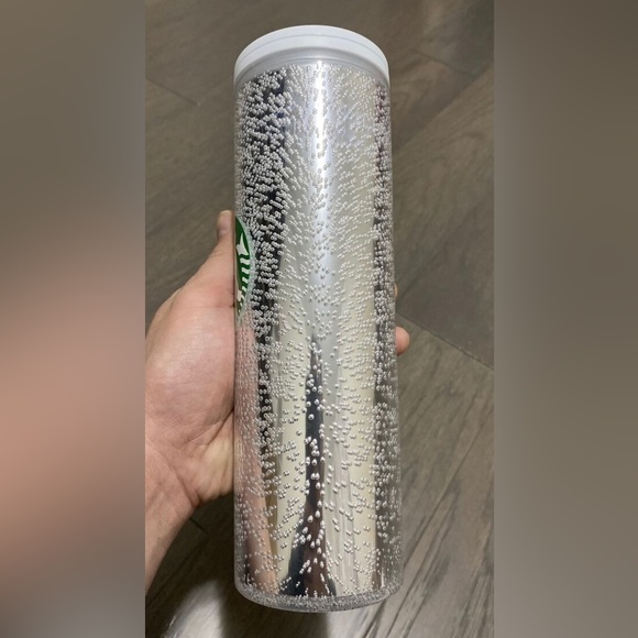 Starbucks Silver White Bubble Hot Cold Cup Tumbler Insulated 2020 Release NWT - Picture 9 of 15